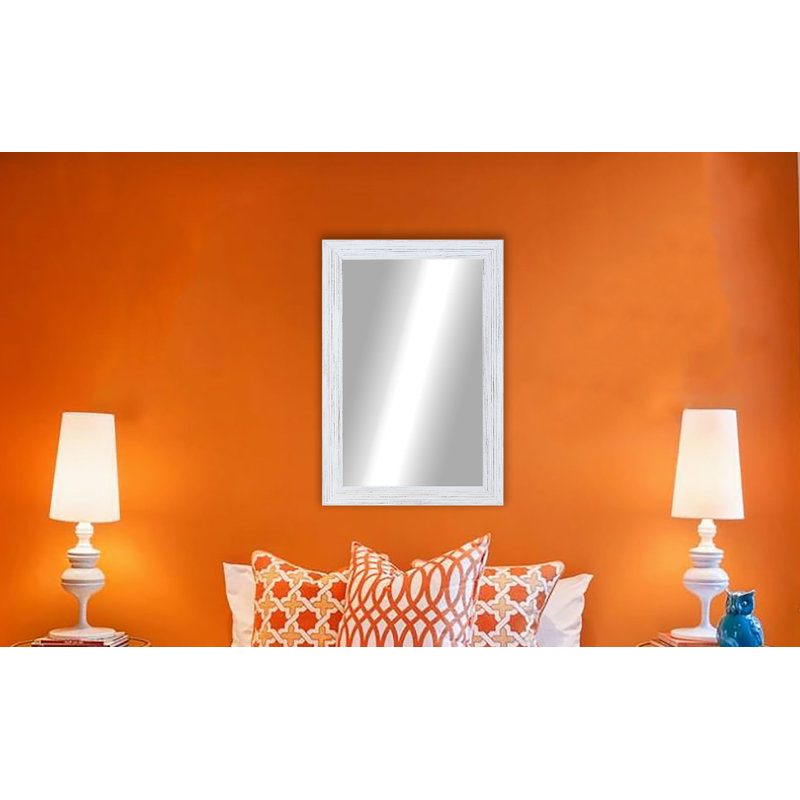Gracie Oaks Levon Rectangle Wood Wall Mirror & Reviews Wayfair